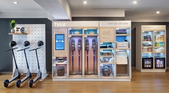 Tulu les services de location au pied de l'immeuble