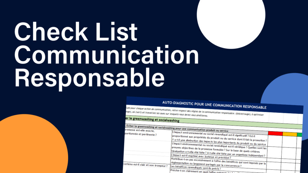 Check Liste pour une communication responsable